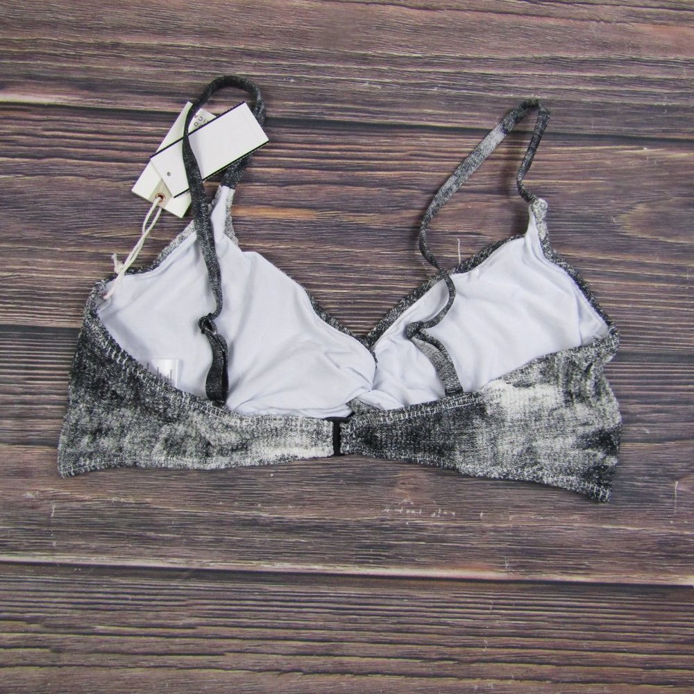 Good American NEW 3XL Size 6 Gray Tie Dye Always Fits Twist Bikini Top Swim - Picture 5 of 7
